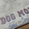 Embroidered Varsity Dog Mom Sweatshirt - Image 2